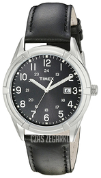 Timex Czarny/Skóra Ø39.5 mm TW2P767009J