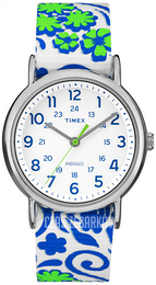 Timex Weekender Biały/Tkanina Ø38 mm TW2P90300D7