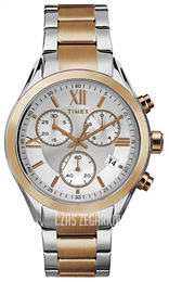 Timex Srebrny/Stal w kolorze różowego złota Ø38 mm TW2P93800
