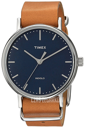 Timex Weekender Niebieski/Skóra Ø37 mm TW2P98300