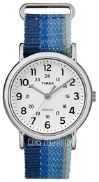 Timex Weekender Biały/Stal Ø38 mm TW2R10200