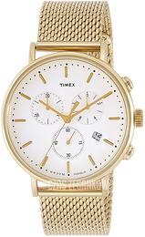 Timex Weekender Biały/Stal w odcieniu złota Ø41 mm TW2R27200