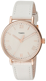 Timex Kremowy/Skóra Ø37 mm TW2R28300