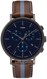 Timex Niebieski/Skóra Ø41 mm TW2R37700