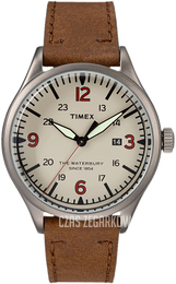 Timex The Waterbury Kremowy/Skóra Ø40 mm TW2R38600