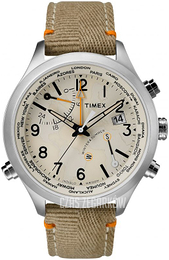 Timex Kremowy/Skóra Ø44 mm TW2R43300