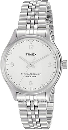 Timex The Waterbury Biały/Stal Ø34 mm TW2R69400