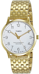 Timex The Waterbury Biały/Stal w odcieniu złota Ø36 mm TW2R72700