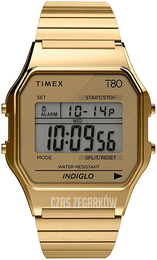 Timex Ekran LCD/Stal w odcieniu złota TW2R79000
