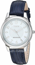 Timex Srebrny/Skóra Ø36 mm TW2R87400
