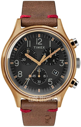 Timex Czarny/Skóra Ø42 mm TW2R96300D7