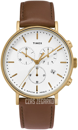 Timex Fairfield Biały/Skóra Ø41 mm TW2T32300