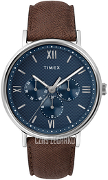 Timex Niebieski/Skóra Ø41 mm TW2T35100