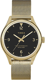 Timex The Waterbury Czarny/Stal w odcieniu złota Ø34 mm TW2T36400