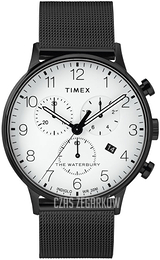 Timex The Waterbury Biały/Stal Ø40 mm TW2T36800