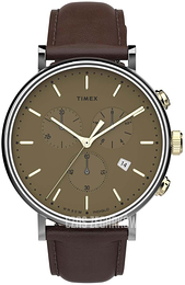 Timex Fairfield Brązowy/Skóra Ø41 mm TW2T67700