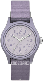 Timex The Waterbury Purpurowy/Tkanina Ø29 mm TW2T76800