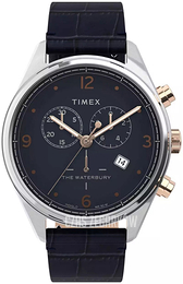 Timex Czarny/Skóra Ø42 mm TW2U04600D7