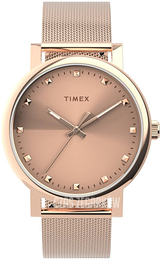 Timex Essential Różowe złoto/Stal w kolorze różowego złota Ø38 mm TW2U05500