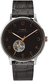 Timex Czarny/Skóra Ø40 mm TW2U11600