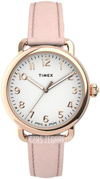 Timex Standard Biały/Skóra Ø34 mm TW2U13500
