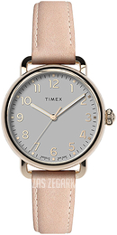 Timex Szary/Skóra Ø34 mm TW2U13500D7