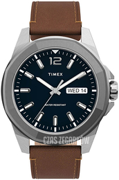 Timex Essex Avenue Czarny/Skóra Ø44 mm TW2U15000