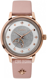 Timex Celestial Opulence Srebrny/Skóra Ø38 mm TW2U54700