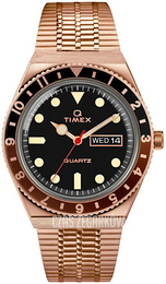 Timex Czarny/Stal w kolorze różowego złota Ø42 mm TW2U61500