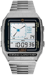 Timex Q Biały/Stal TW2U724007U