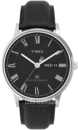 Timex The Waterbury Czarny/Skóra Ø40 mm TW2U88600
