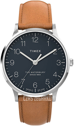 Timex The Waterbury Czarny/Skóra Ø40 mm TW2U97200