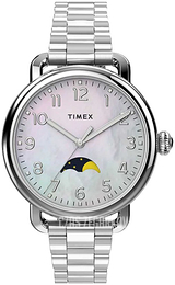 Timex Standard Biały/Stal Ø34 mm TW2U98300