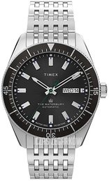 Timex The Waterbury Czarny/Stal Ø40 mm TW2V24900D7
