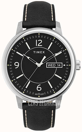 Timex Chicago Czarny/Skóra Ø45 mm TW2V29200