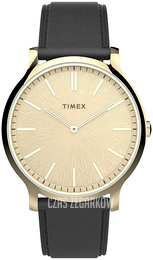 Timex City Żółte złoto/Skóra Ø40 mm TW2V43500