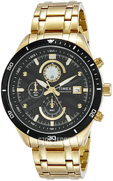 Timex Czarny/Stal w odcieniu złota Ø46 mm TWEG15204