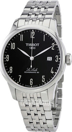 Tissot Le Locle Czarny/Stal Ø39.3 mm T006.407.11.052.00