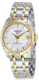 Tissot Couturier Srebrny/Stal w odcieniu złota Ø32 mm T035.207.22.031.00