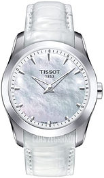 Tissot Couturier Biały/Skóra Ø33 mm T0352461611100