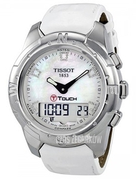 Tissot Biały/Skóra Ø43 mm T047.220.46.116.00