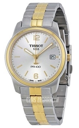 Tissot T-Classic PR 100 Srebrny/Stal w odcieniu złota Ø38 mm T049.410.22.037.01