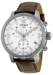 Tissot Tissot T-Sport Biały/Skóra Ø42 mm T055.417.16.017.01