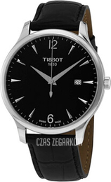 Tissot Tradition Czarny/Skóra Ø42 mm T063.610.16.057.00