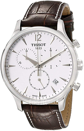 Tissot Tradition Srebrny/Skóra Ø42 mm T063.617.16.037.00