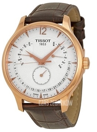 Tissot Tradition Biały/Skóra Ø42 mm T063.637.36.037.00
