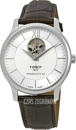 Tissot Tradition Srebrny/Skóra Ø40 mm T063.907.16.038.00