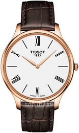 Tissot Tradition Biały/Skóra Ø39 mm T0634093601800
