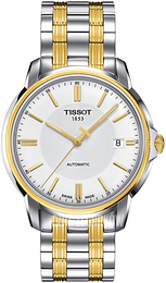 Tissot T-Classic Srebrny/Stal w odcieniu złota Ø39.7 mm T0654072203100