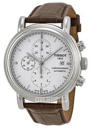Tissot Carson Biały/Skóra Ø43 mm T068.427.16.011.00